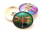31mm Dragonfly Button - Green Purple Button